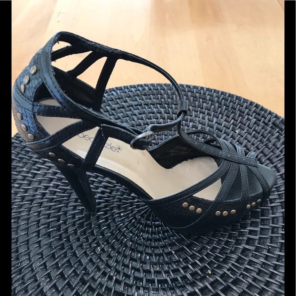 NEW Blk SHOEDAZZLE Sz 8 STILLETTOS